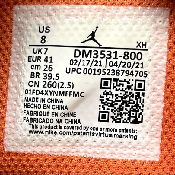 Jordan 1 Mid SE Electro Orange White Shoes Sneakers DM3531-800 Men Size main image 5